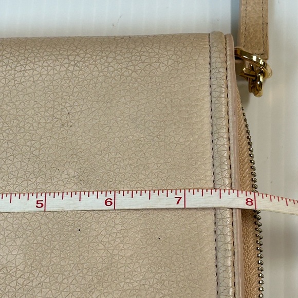 Tory Burch Thea Flat Wallet Crossbody Blush Pink - Picture 8 of 11